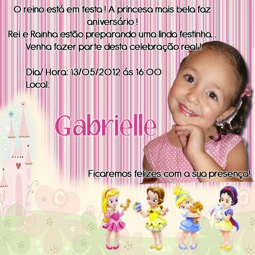 Convite Menina